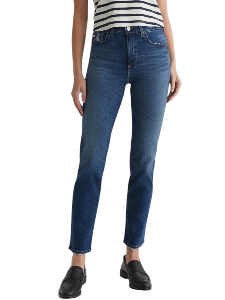 Ag-Ed Saige High-Rise Straight Leg Denim! Retail $235.00